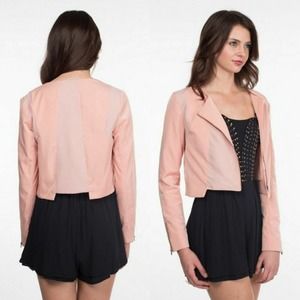Finders Keepers Half As Much Jacket in Peach NEW
